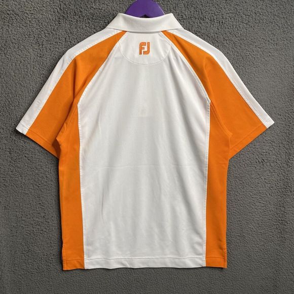 FootJoy Polo Polyester Men Size Small White Color Block - Picture 11 of 16